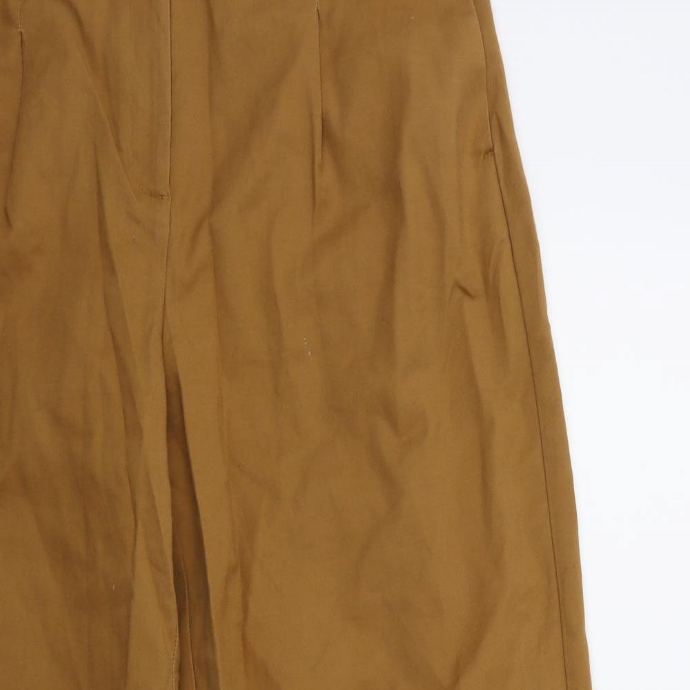 Marks and Spencer Womens Brown   Cropped Trousers Size 10 L26 in