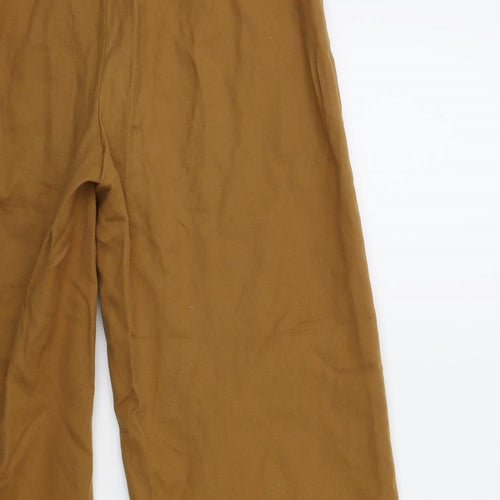 Marks and Spencer Womens Brown   Cropped Trousers Size 10 L26 in