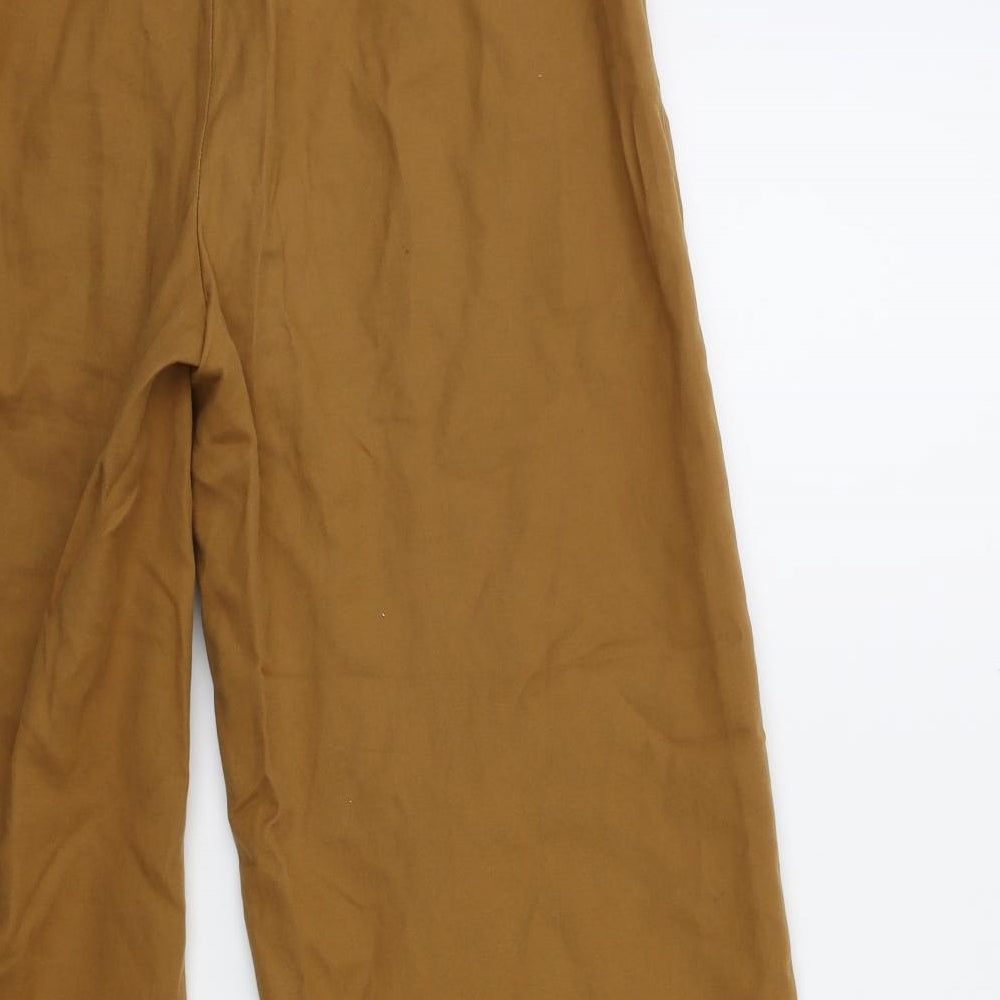Marks and Spencer Womens Brown   Cropped Trousers Size 10 L26 in