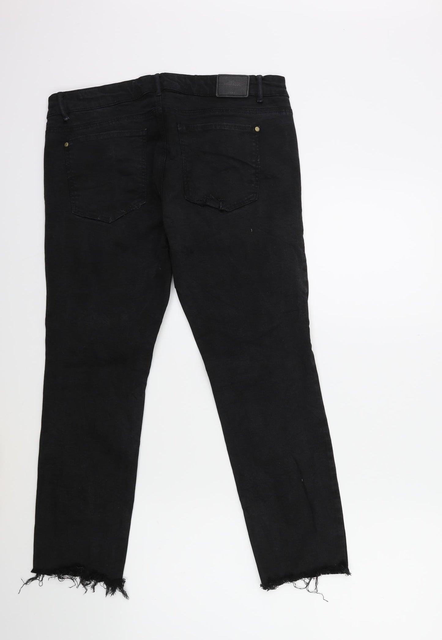 Zara Womens Black  Denim Skinny Jeans Size 14 L25 in