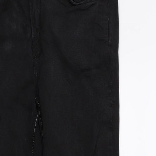 Zara Womens Black  Denim Skinny Jeans Size 14 L25 in