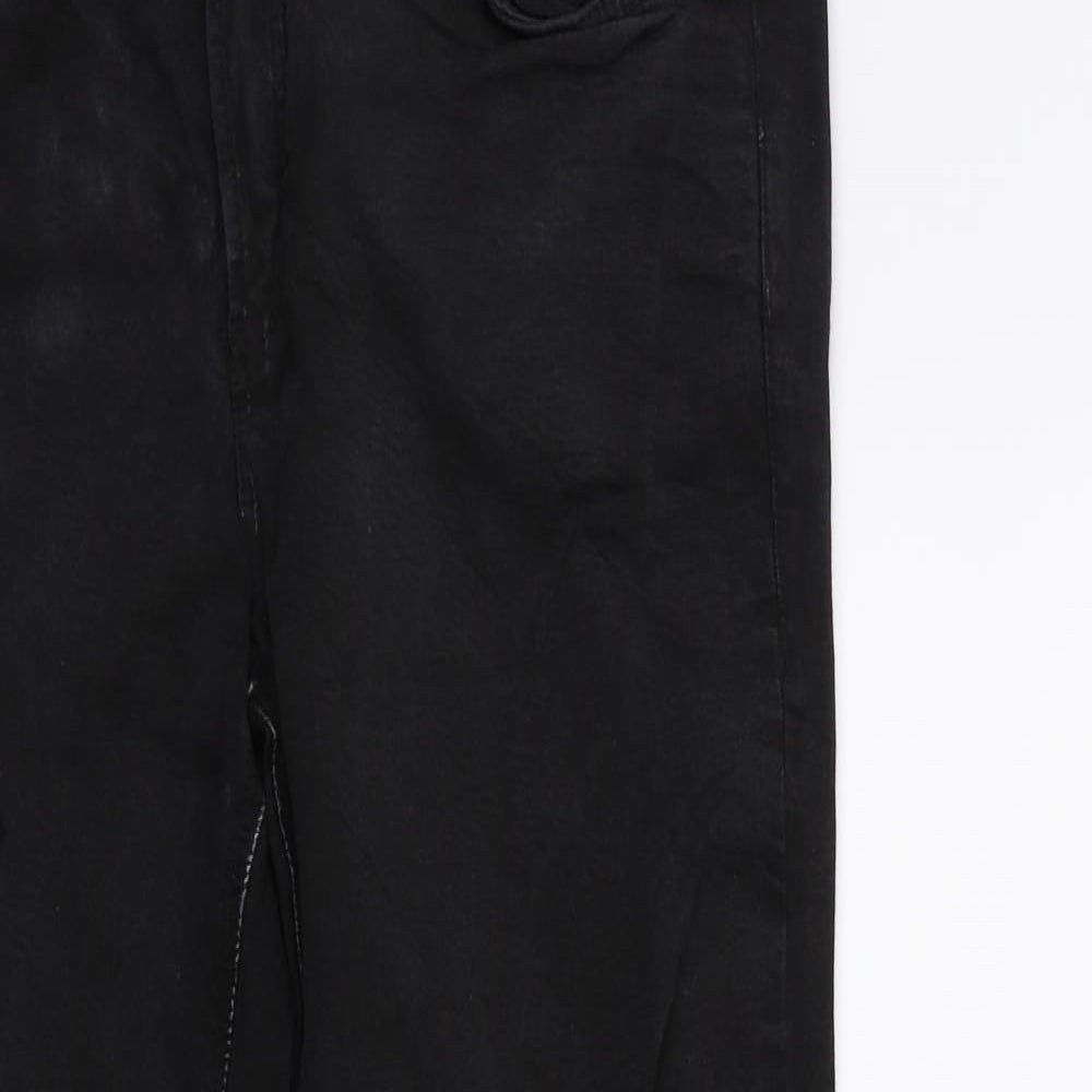 Zara Womens Black  Denim Skinny Jeans Size 14 L25 in