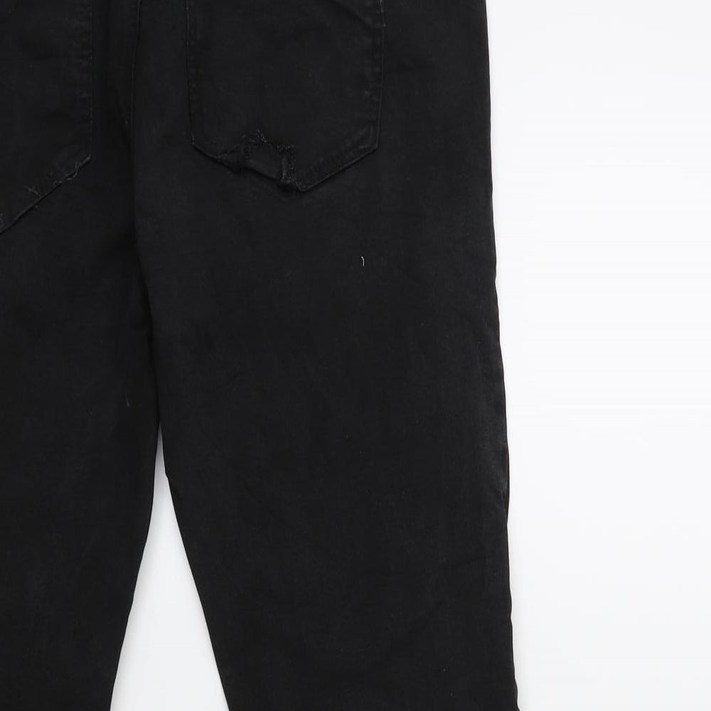 Zara Womens Black  Denim Skinny Jeans Size 14 L25 in