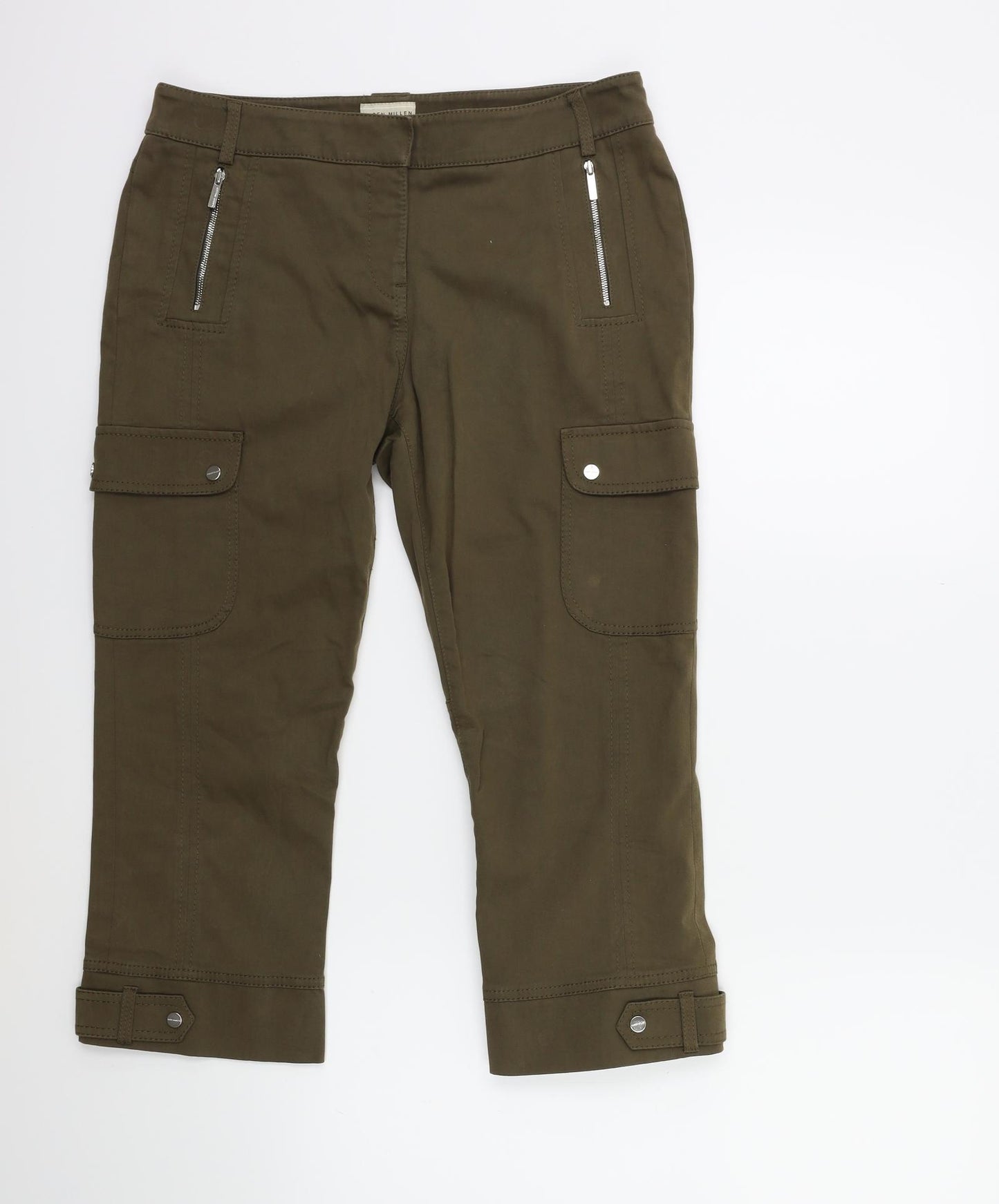 Karen Millen Womens Brown   Cargo Trousers Size 10 L20 in