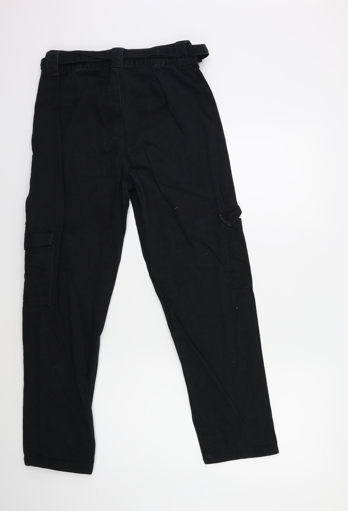 Primark Womens Black  Denim Straight Jeans Size 10 L27 in