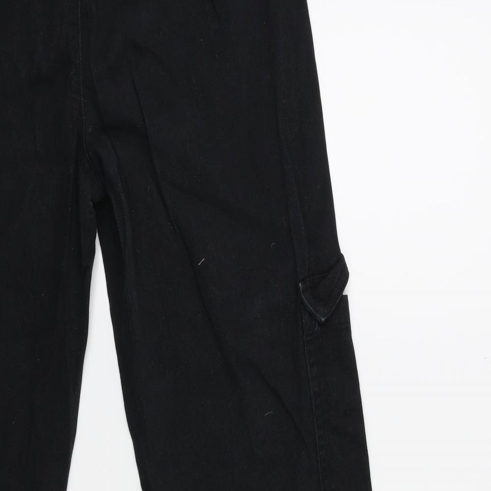 Primark Womens Black  Denim Straight Jeans Size 10 L27 in