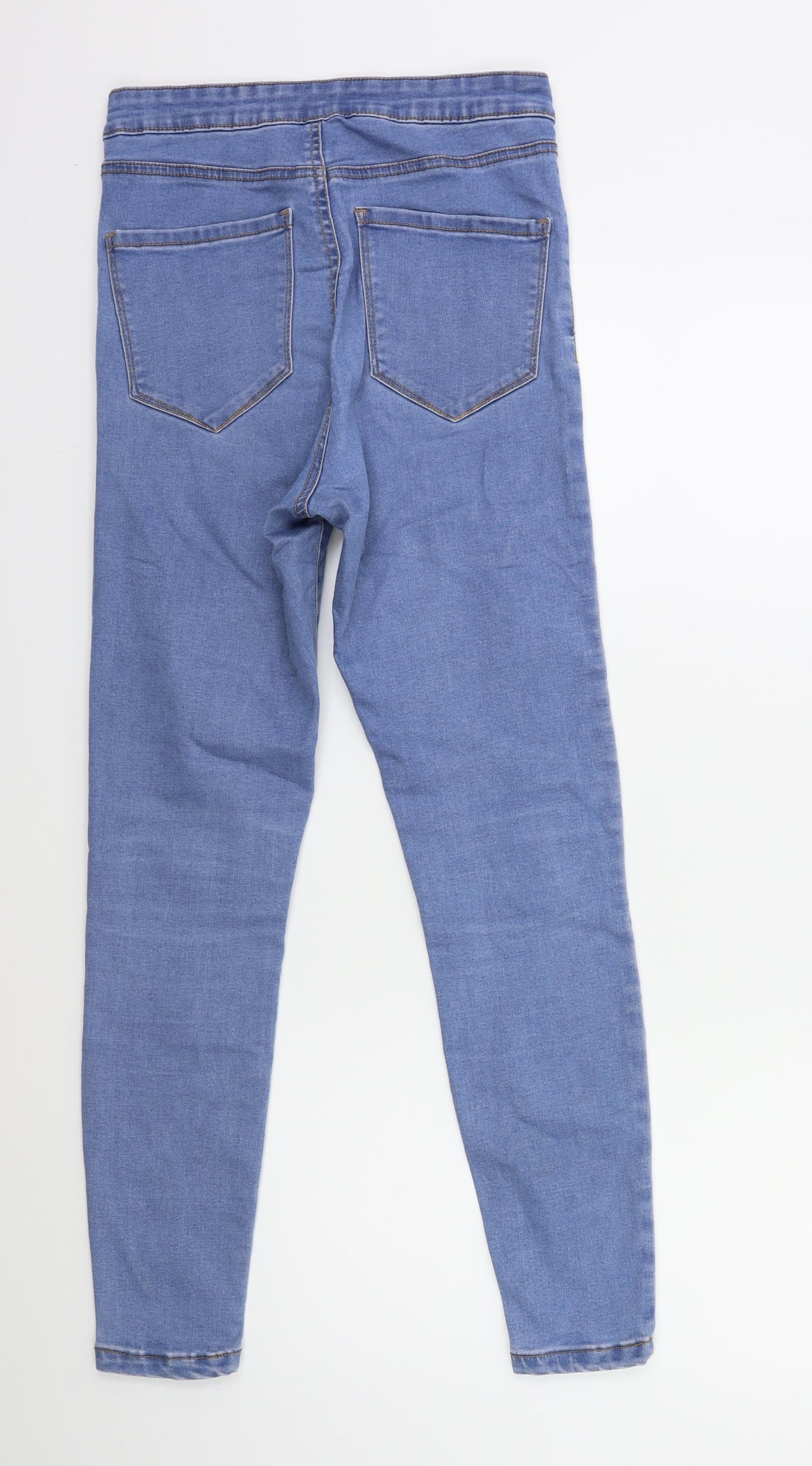 Denim & Co. Womens Blue  Denim Skinny Jeans Size 10 L27 in