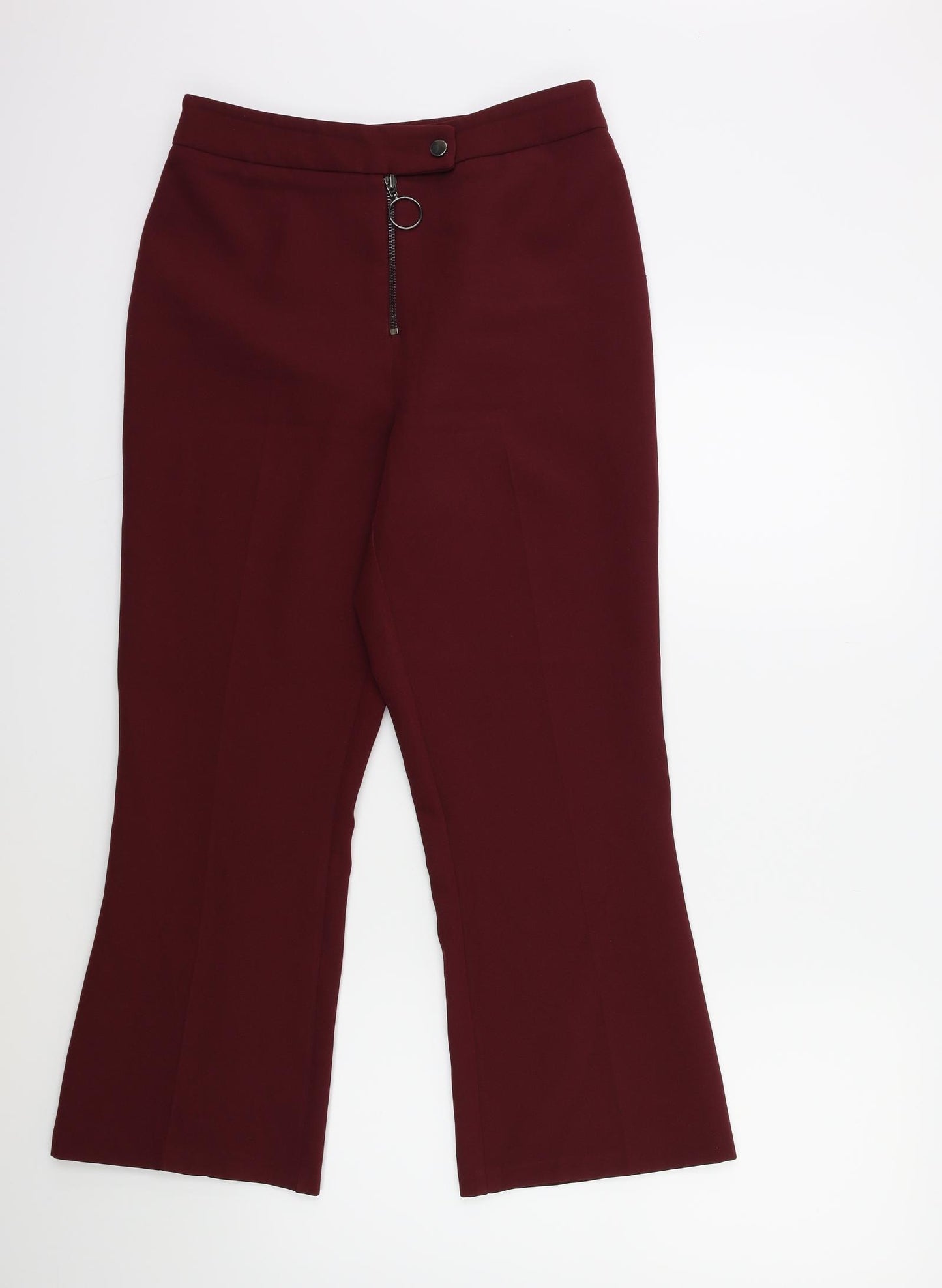 Topshop Womens Red   Trousers  Size 10 L28 in