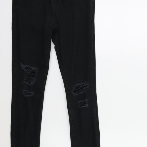 Denim & Co. Girls Black  Denim Skinny Jeans Size 10 Years