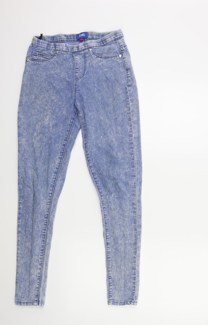 Preworn Womens Blue Denim Jegging Jeans Size 8 L29 in