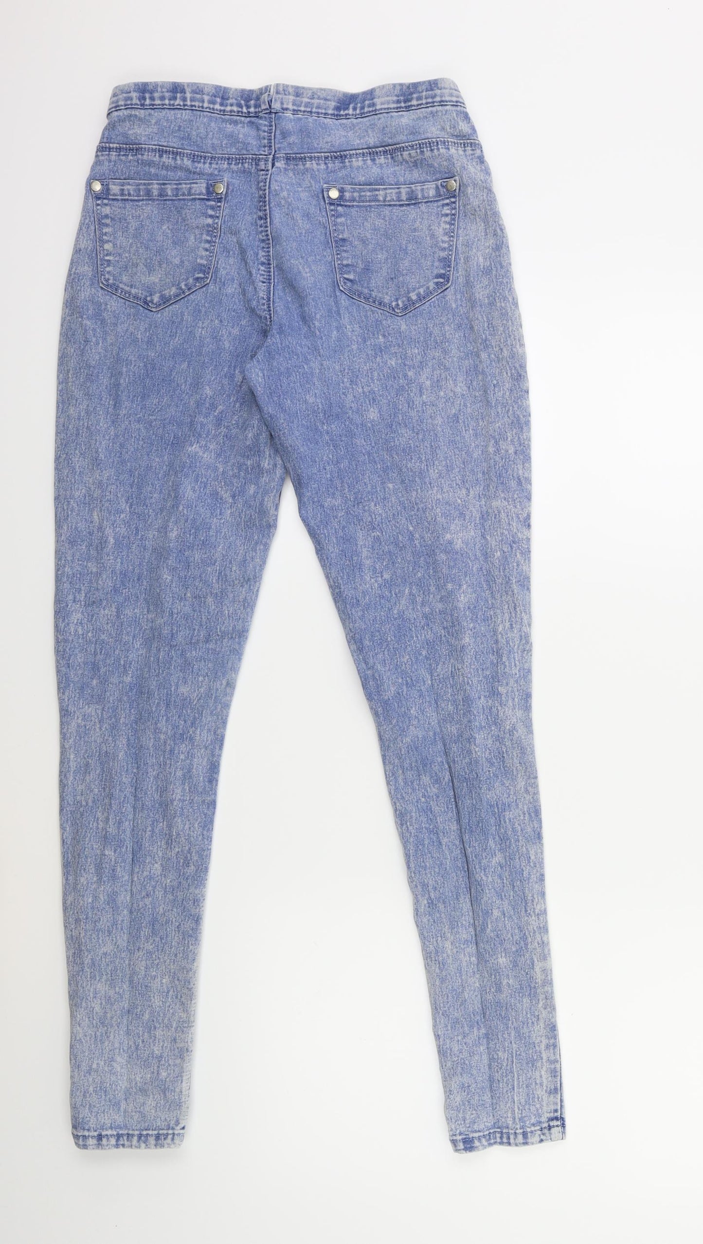 Preworn Womens Blue  Denim Jegging Jeans Size 8 L29 in