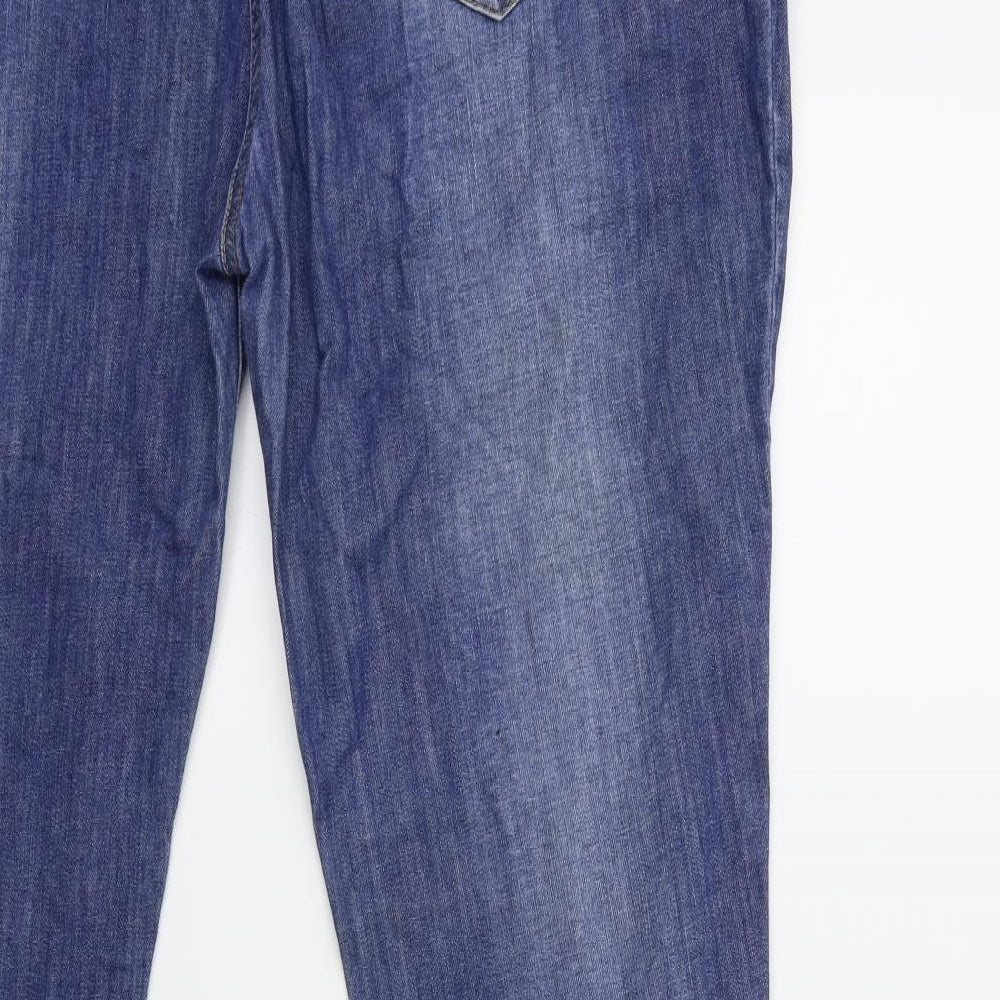 Per Una Womens Blue  Denim Straight Jeans Size 20 L29 in