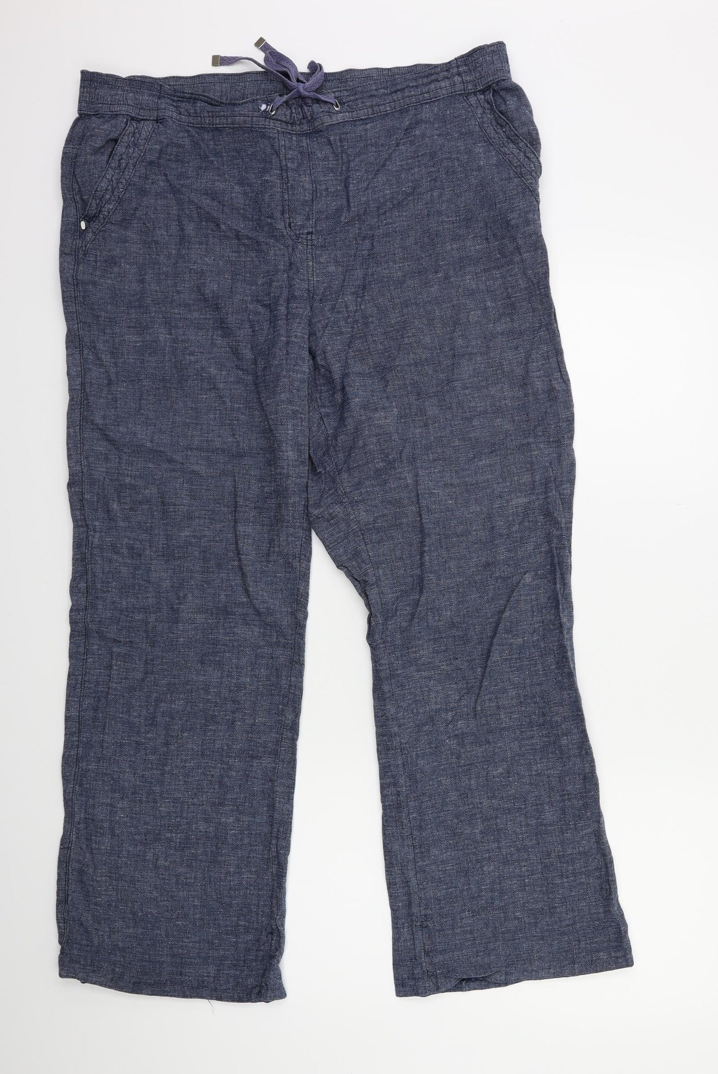 George Womens Blue   Trousers  Size 18 L29 in