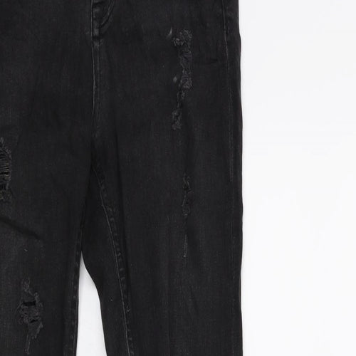 RESERVED Womens Black  Denim Skinny Jeans Size 34 in L27 in