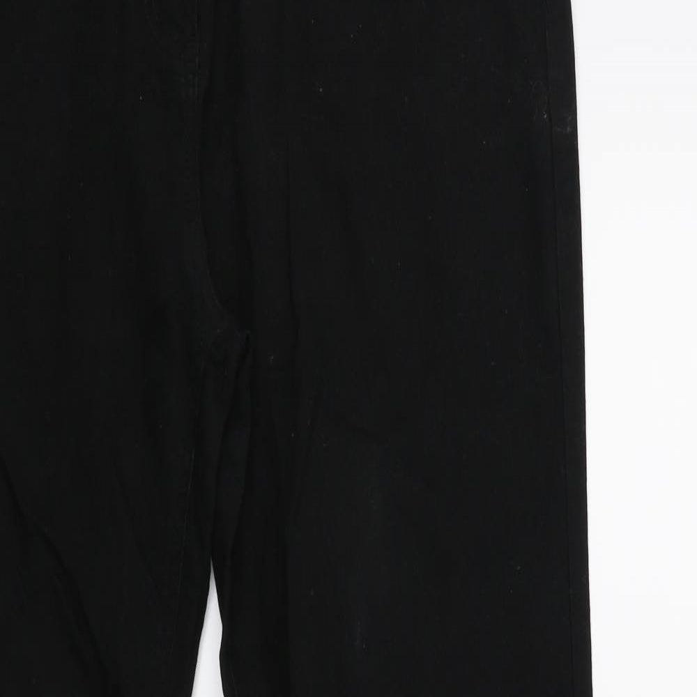 Klass Womens Black  Denim Flared Jeans Size 14 L29 in