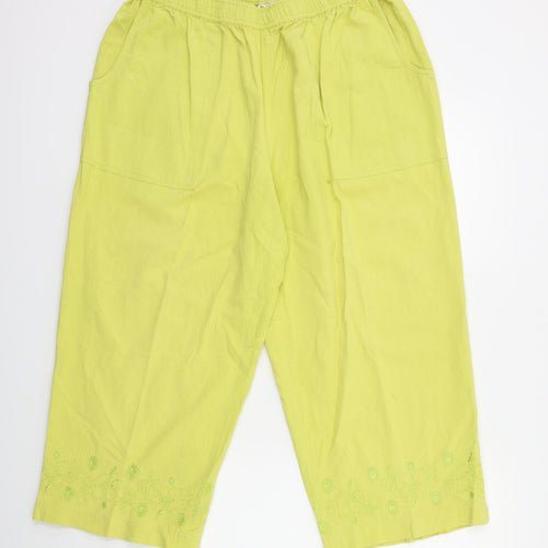Roman Womens Yellow   Trousers  Size 20 L23 in