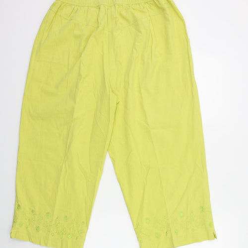 Roman Womens Yellow   Trousers  Size 20 L23 in