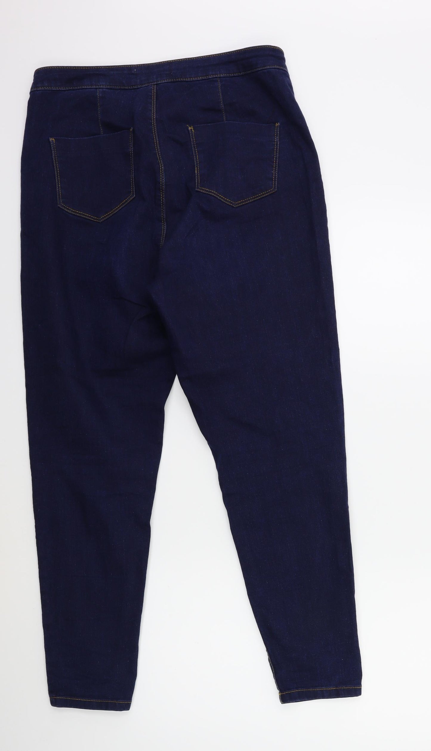 Dorothy Perkins Womens Blue  Denim Skinny Jeans Size 14 L27 in