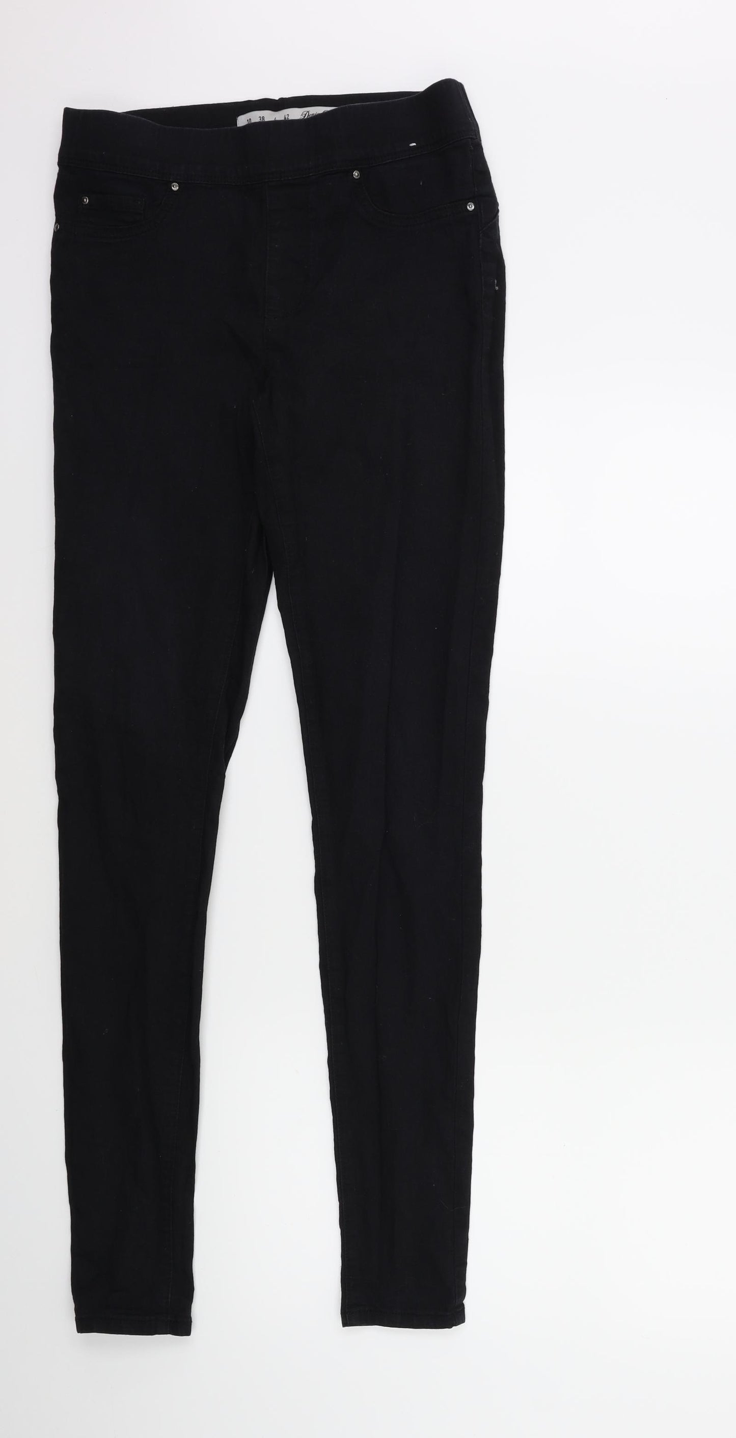 Denim & Co. Womens Black  Denim Jegging Jeans Size 10 L31 in
