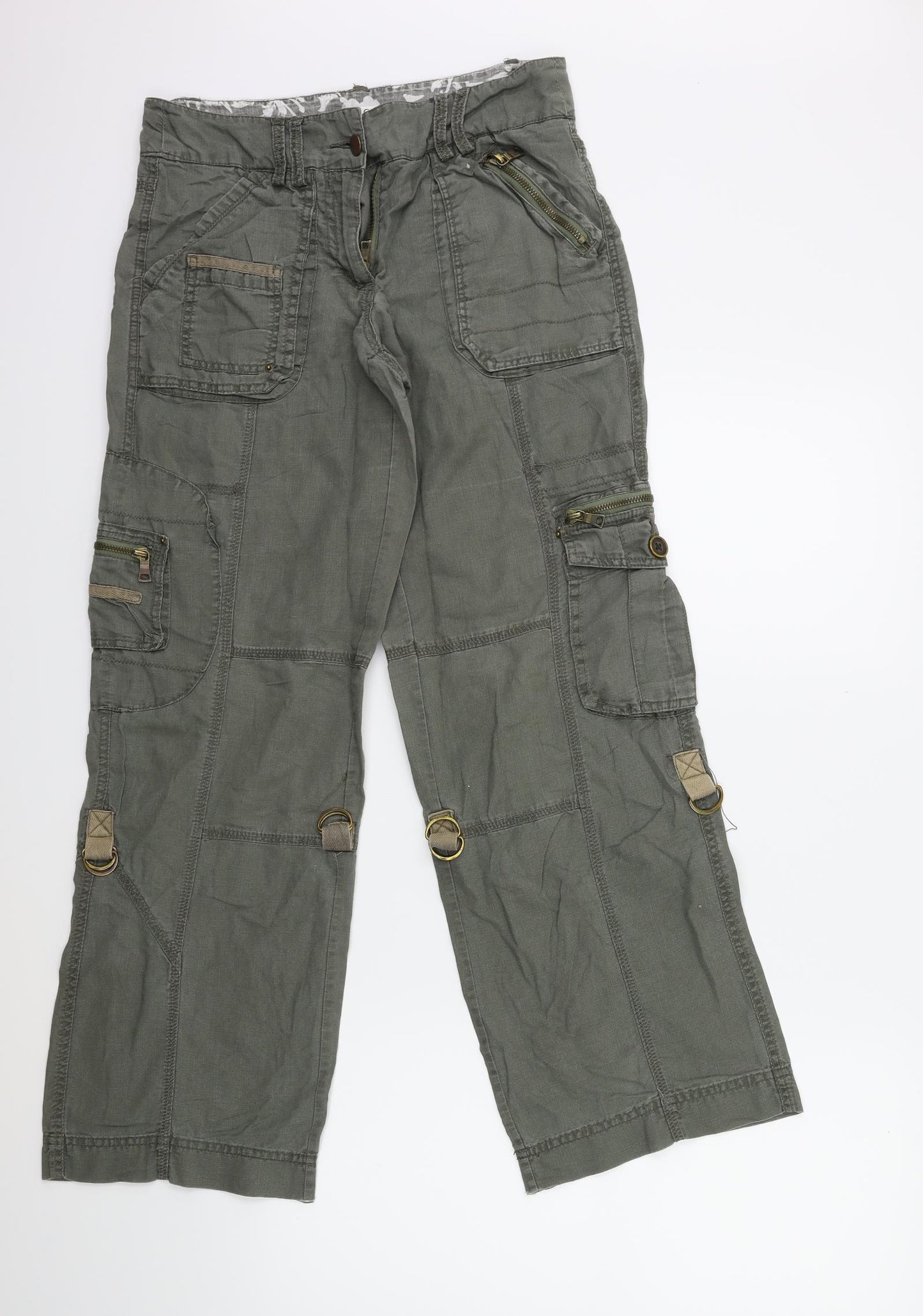 George Womens Green   Cargo Trousers Size 8 L29 in