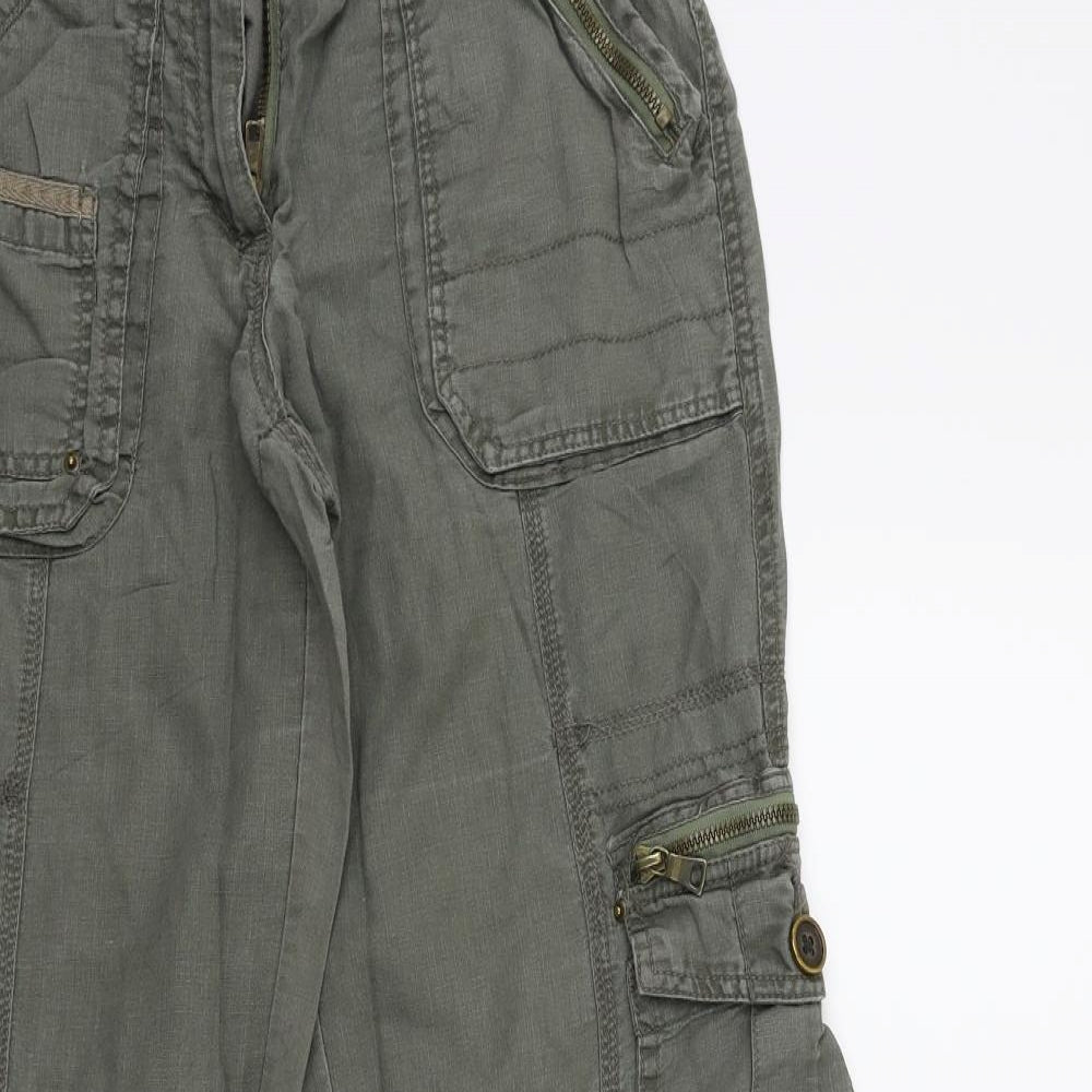 George Womens Green   Cargo Trousers Size 8 L29 in