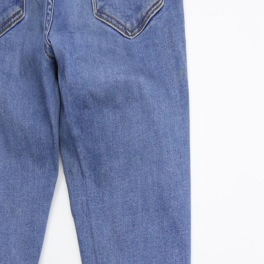 Topshop Womens Blue  Denim Skinny Jeans Size 25 in L28 in