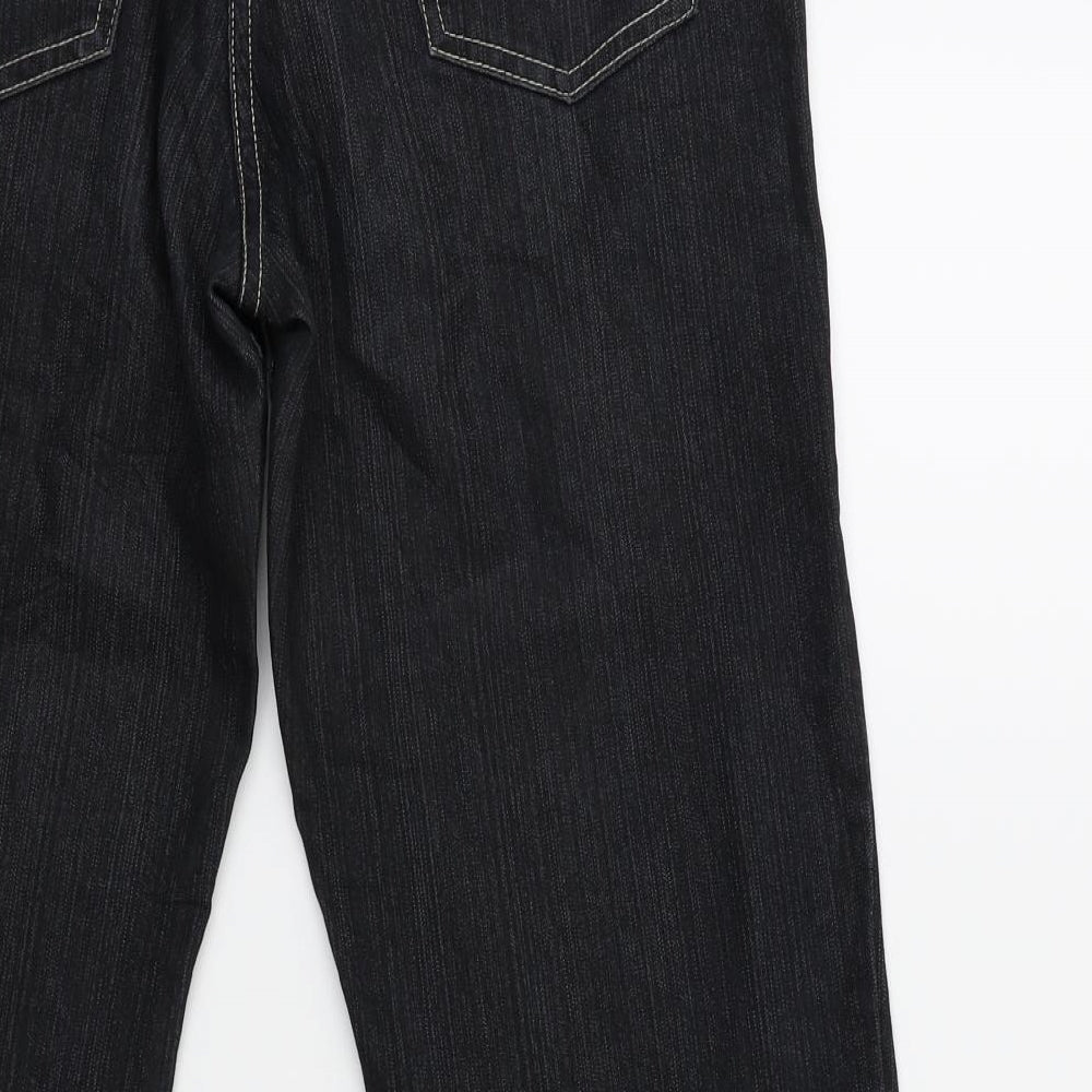 Benotti Womens Black  Denim Cropped Jeans Size 10 L25 in