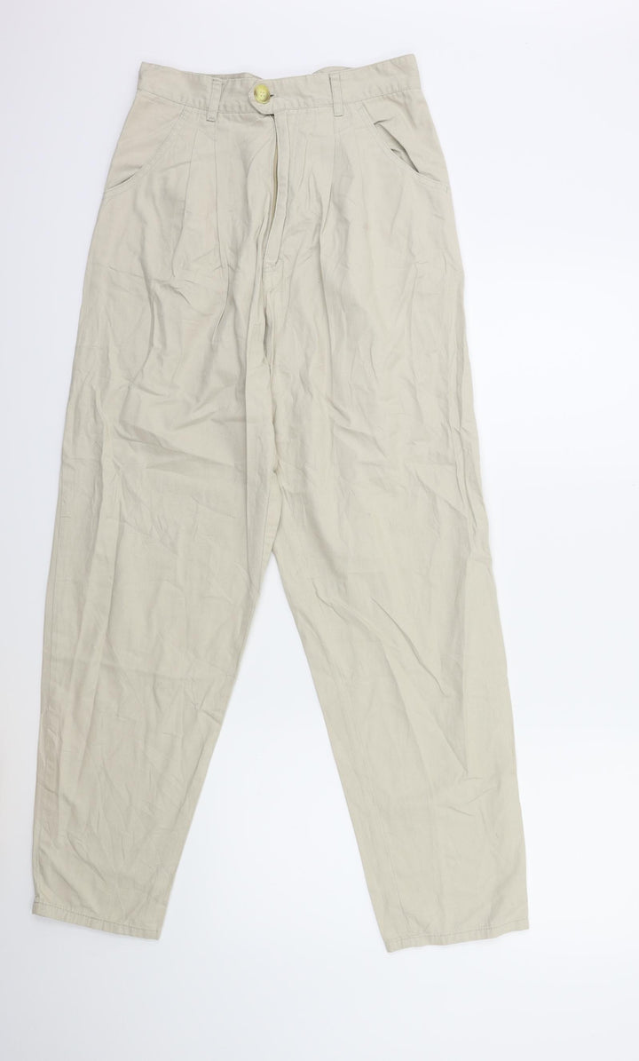 Preworn Womens Beige Straight Jeans Size 26 in L30 in