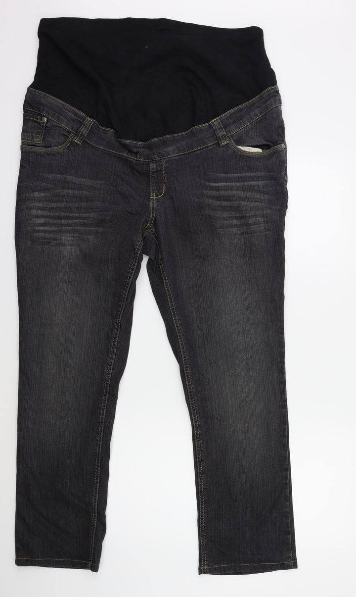 Preworn Womens Grey Denim Tapered Jeans Size 40 in L29 in