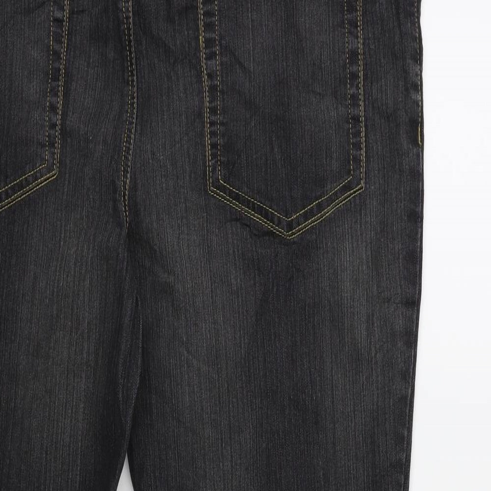 Preworn Womens Grey  Denim Tapered Jeans Size 40 in L29 in