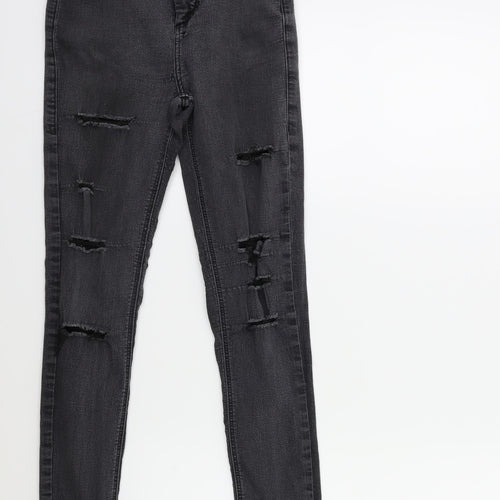 Topshop Womens Grey  Denim Skinny Jeans Size 23 in L27 in