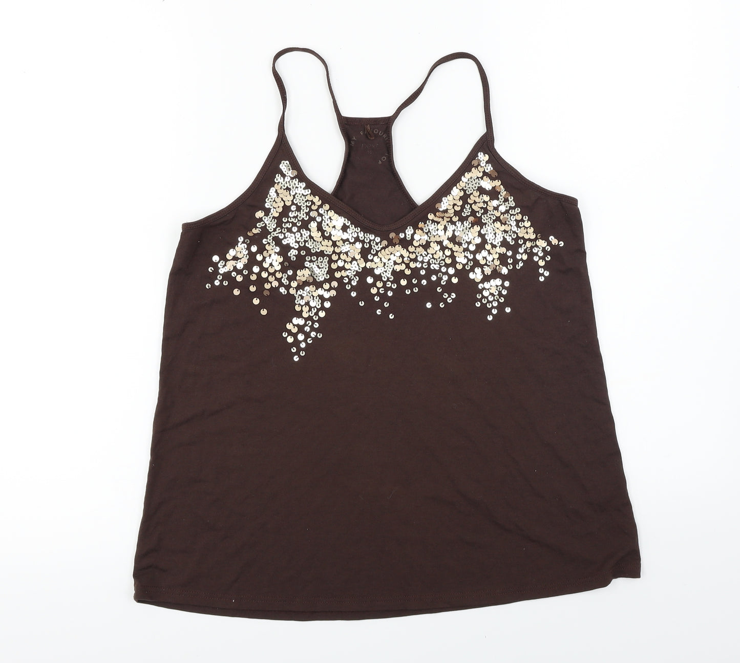 NEXT  Womens Brown   Basic T-Shirt Size 10