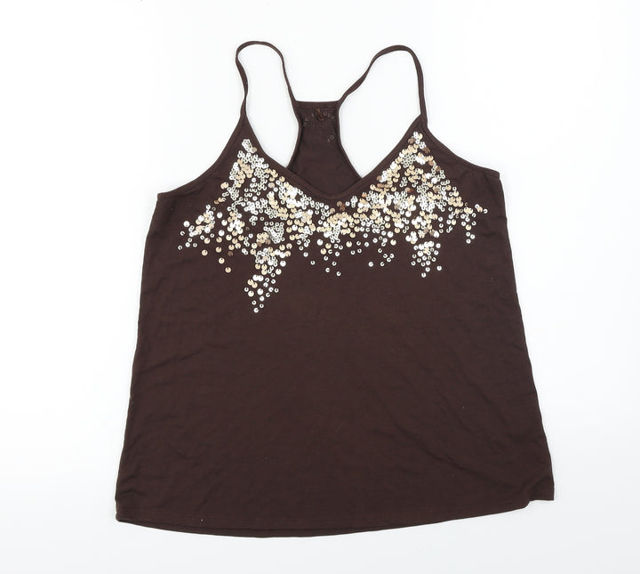 NEXT  Womens Brown   Basic T-Shirt Size 10