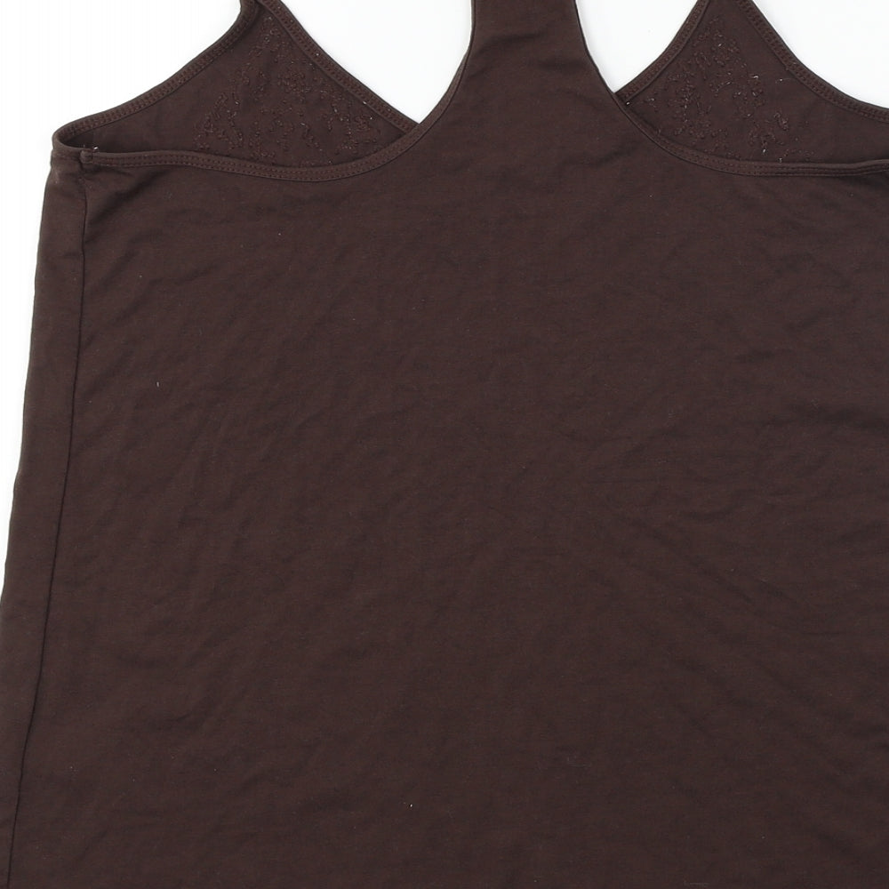 NEXT  Womens Brown   Basic T-Shirt Size 10