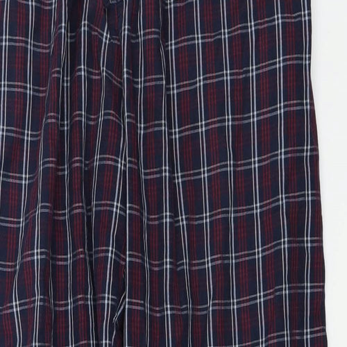 Marks and Spencer  Mens Blue Check  Trousers  Size L L26 in