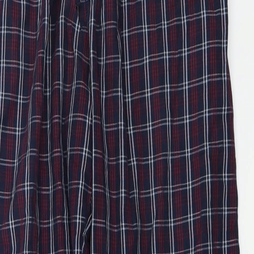 Marks and Spencer  Mens Blue Check  Trousers  Size L L26 in