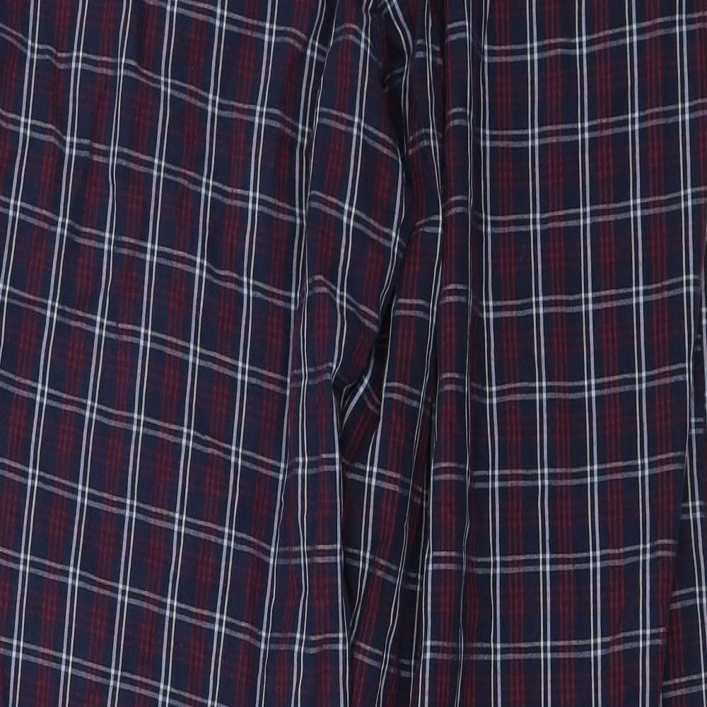 Marks and Spencer  Mens Blue Check  Trousers  Size L L26 in