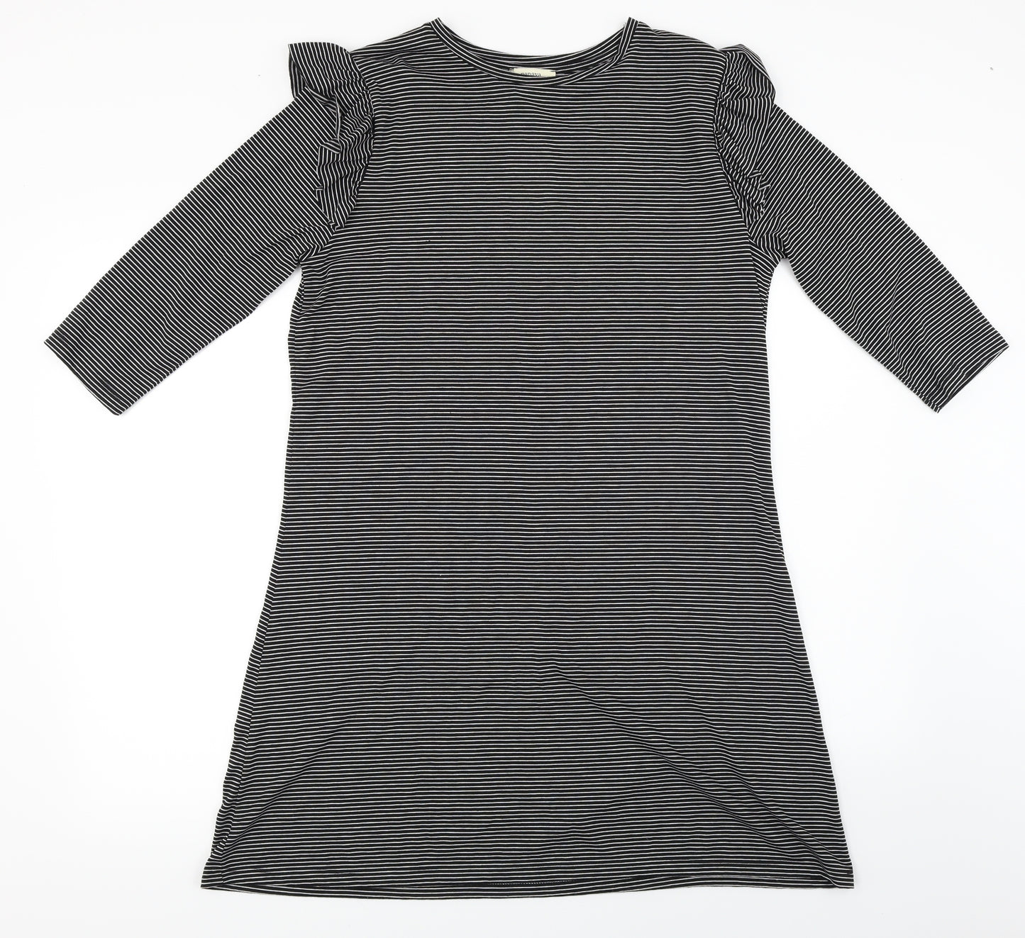 Papaya  Womens Black Striped  A-Line  Size 12