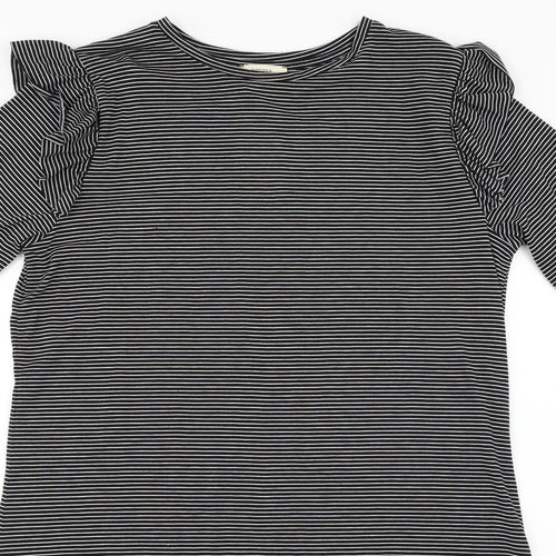 Papaya  Womens Black Striped  A-Line  Size 12