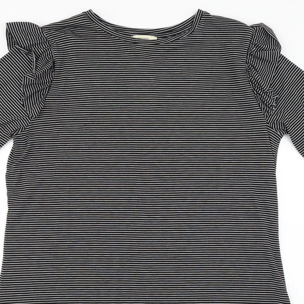 Papaya  Womens Black Striped  A-Line  Size 12