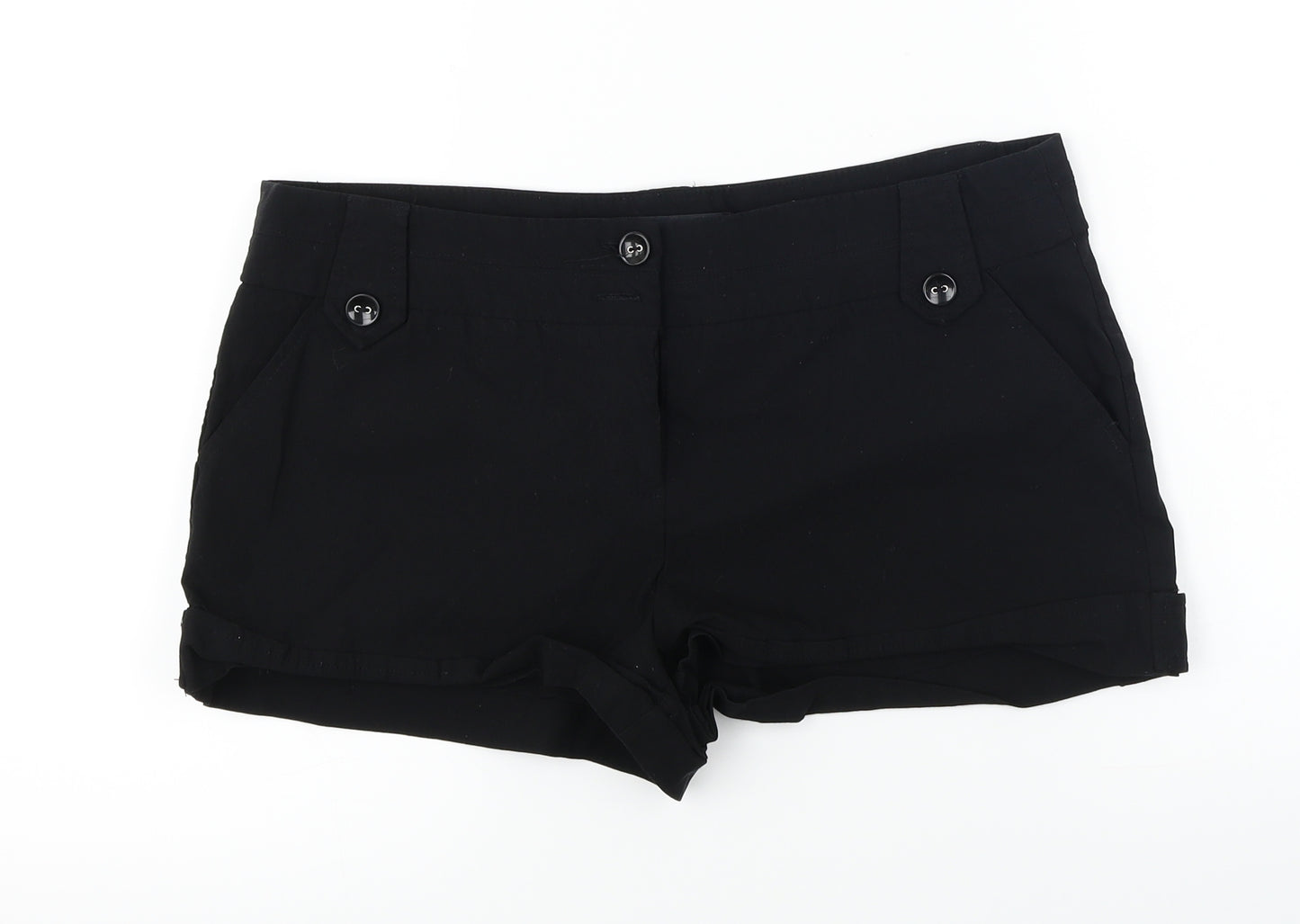 EVIE   Womens Black   Cut-Off Shorts Size 14