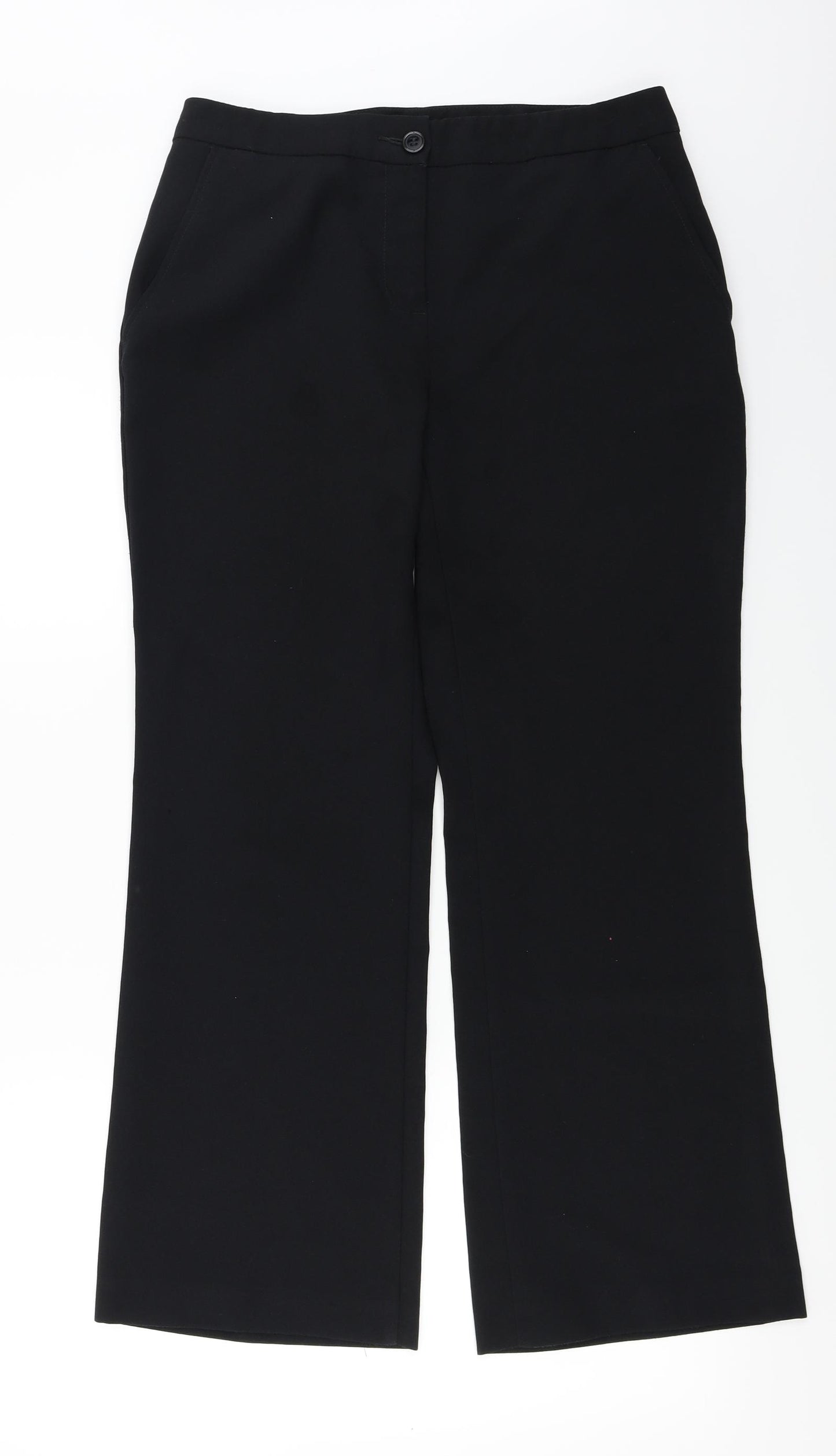 Marks and Spencer  Womens Black   Trousers  Size 12 L26 in