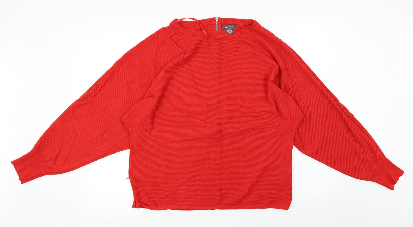 Primark  Womens Red   Pullover Jumper Size L