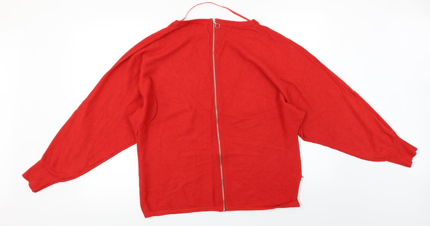 Primark  Womens Red   Pullover Jumper Size L