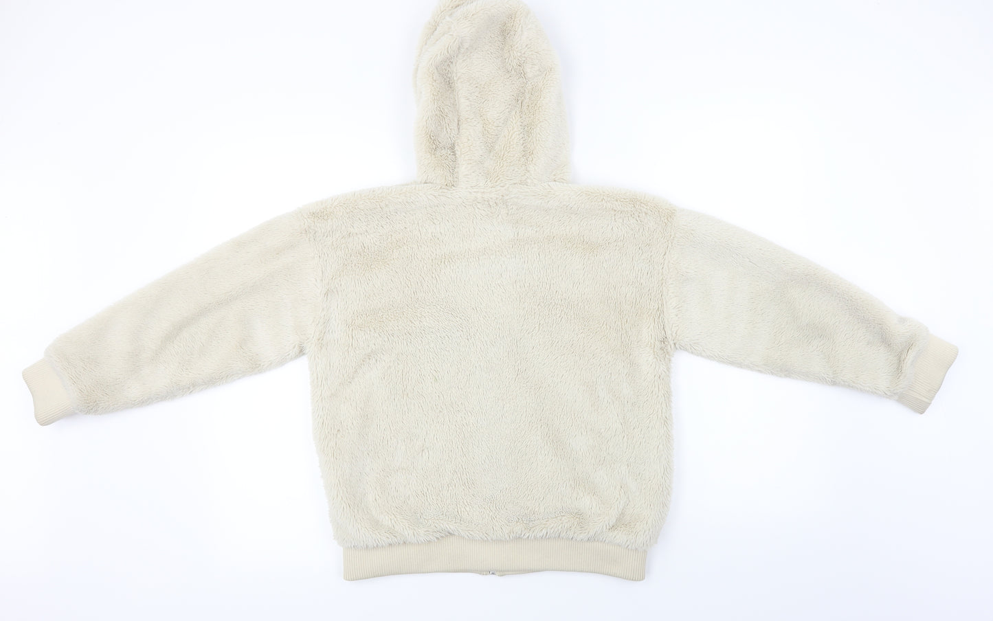 F&F  Girls Beige   Full Zip Hoodie Size 10-11 Years