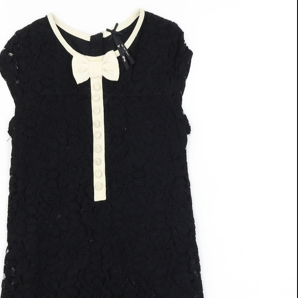 NEXT  Girls Black   Basic T-Shirt Size 6 Years