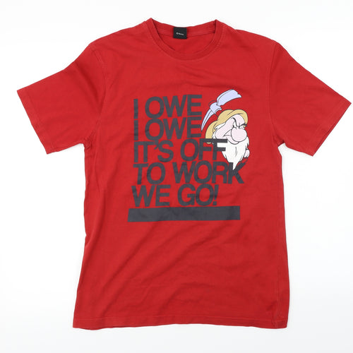 George  Womens Red   Basic T-Shirt Size S