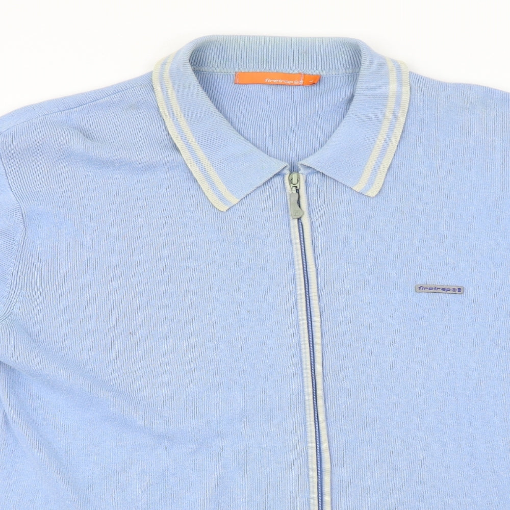 Firetrap  Mens Blue   Full Zip Jumper Size L