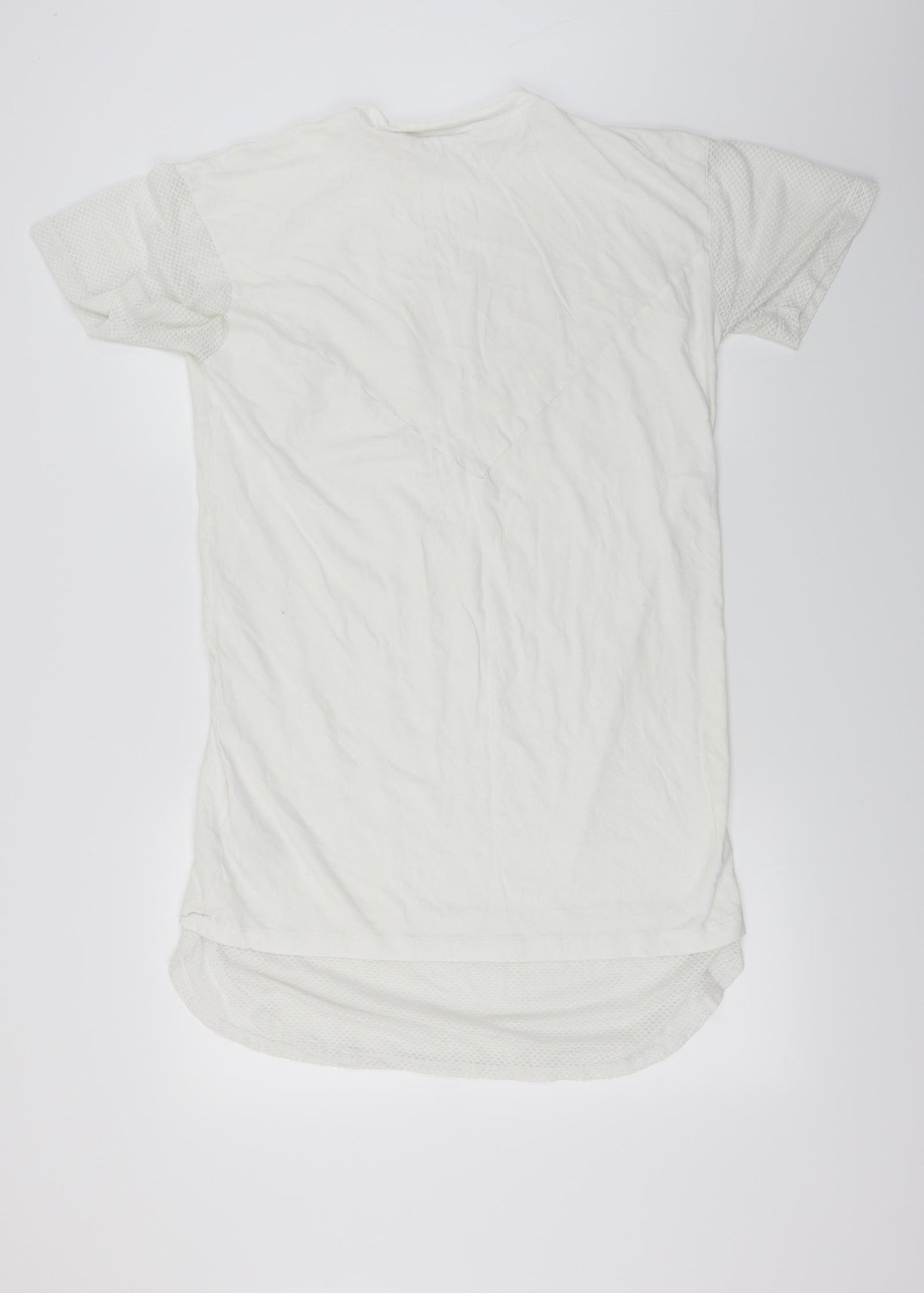 adidas  Womens White   Basic T-Shirt Size 14