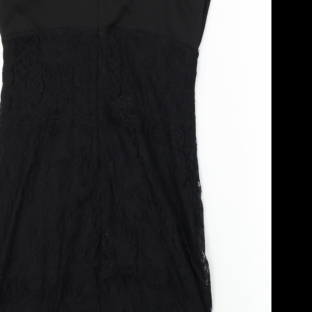 Topshop  Womens Black   A-Line  Size 14